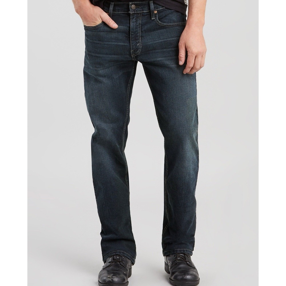 Levis 559 Relaxed Straight Jeans Mens 38x30 Dark Wash Blue Denim 00559-0457